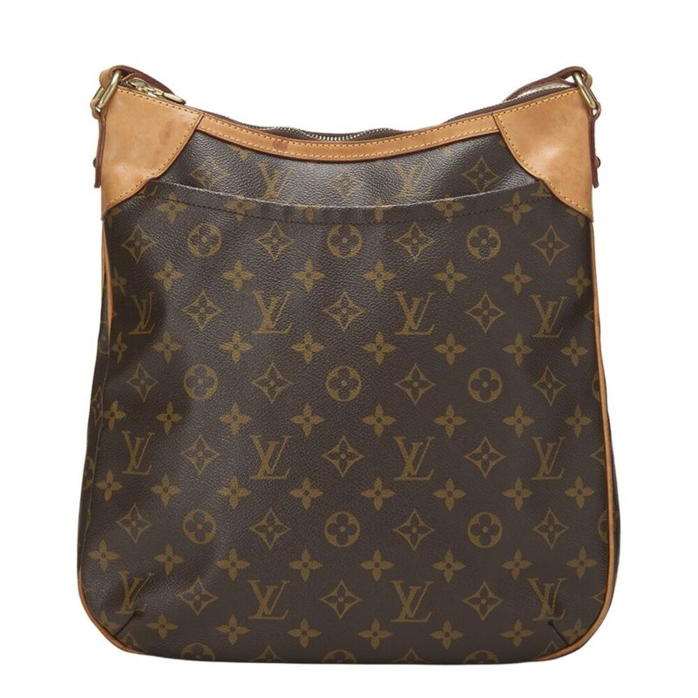 Louis Vuitton Brown Monogram Coated Canvas Odeon Mm (Authentic Pre-Loved)
